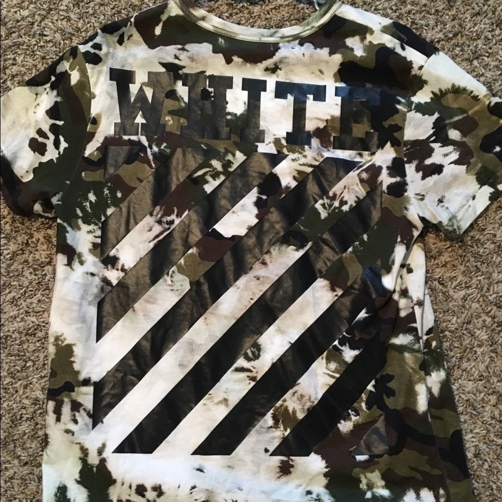 Off-White Camouflage jersey style shirt